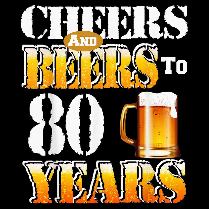 Cheers And Beers To 80 Years Funny 80th Birthday Beer Lover Sustainable Bucket Hat