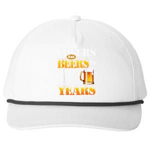 Cheers And Beers To 80 Years Funny 80th Birthday Beer Lover Snapback Five-Panel Rope Hat