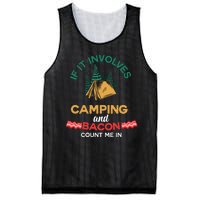 If It Involves Camping And Bacon Count Me In  Mesh Reversible Basketball Jersey Tank