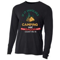 If It Involves Camping And Bacon Count Me In  Cooling Performance Long Sleeve Crew