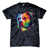 Colorful American Bulldog American Bully Tie-Dye T-Shirt