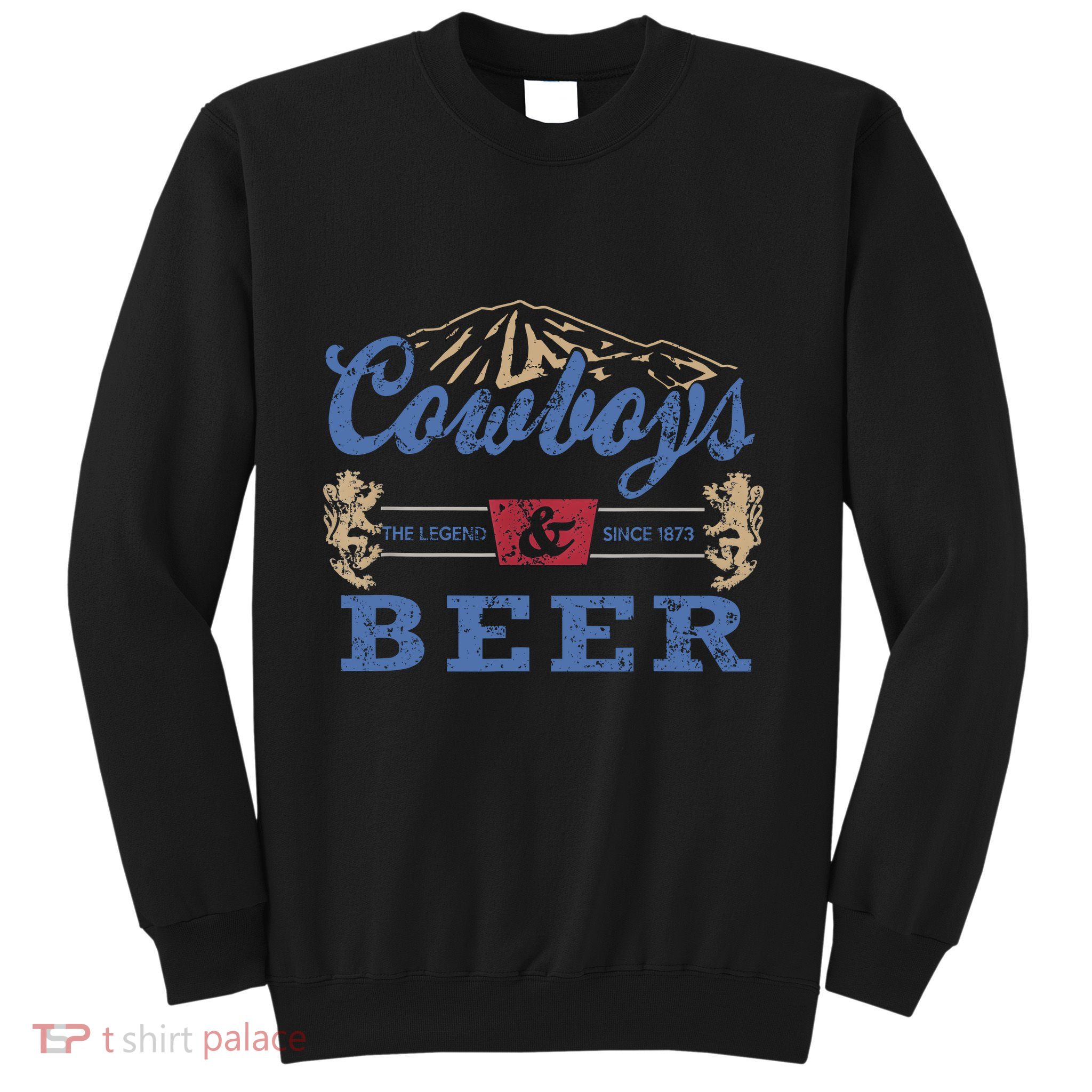 Cowboys And Beer Tee Women Rodeo Costume Western Vintage Sweatshirt