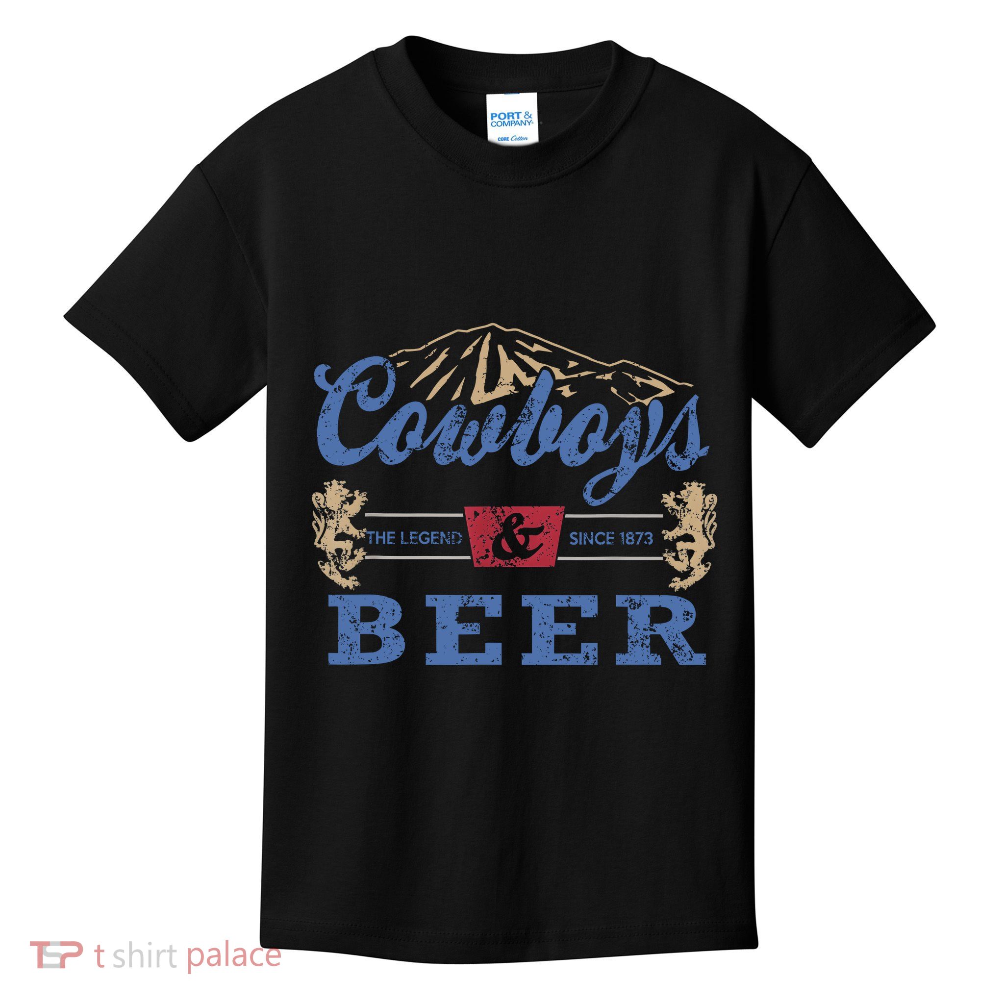 Cowboys And Beer Tee Women Rodeo Costume Western Vintage Kids T-Shirt
