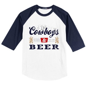 Cow And Beer Outfit For Women Rodeo Western Country Baseball Sleeve Shirt