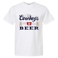 Cow And Beer Outfit For Women Rodeo Western Country Garment-Dyed Heavyweight T-Shirt