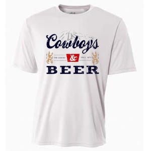 Cow And Beer Outfit For Women Rodeo Western Country Cooling Performance Crew T-Shirt