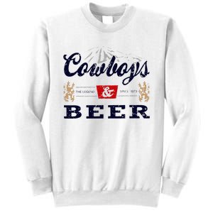 Cow And Beer Outfit For Women Rodeo Western Country Sweatshirt