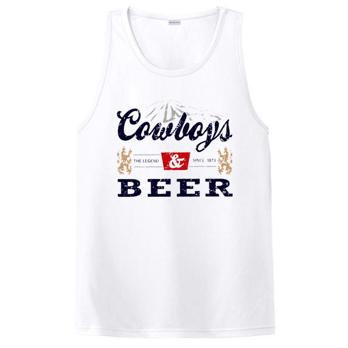 Cow And Beer Outfit For Women Rodeo Western Country PosiCharge Competitor Tank