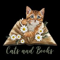 Cats And Books Floral Cute Backpack