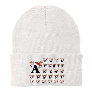 Christmas Alphabets Bundle A.Z Letters With Santa Hat And Reindeer Knit Cap Winter Beanie