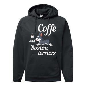 Coffee And Boston Terrier Performance Fleece Hoodie