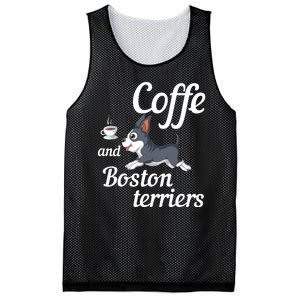 Coffee And Boston Terrier Mesh Reversible Basketball Jersey Tank