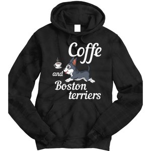 Coffee And Boston Terrier Tie Dye Hoodie