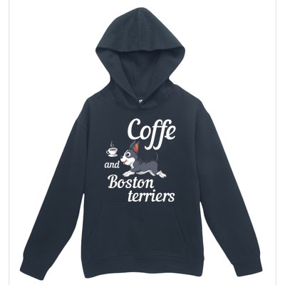 Coffee And Boston Terrier Urban Pullover Hoodie