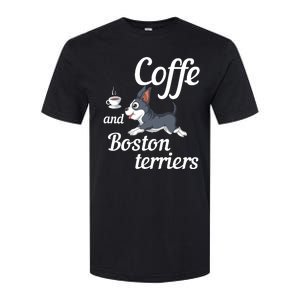 Coffee And Boston Terrier Softstyle CVC T-Shirt