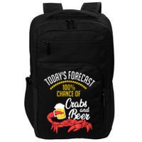 Crabs And Beer Chesapeake Blue Crab Crabbing Men Women Impact Tech Backpack