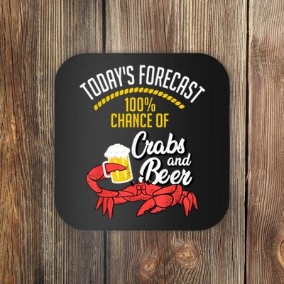 Crabs And Beer Chesapeake Blue Crab Crabbing Men Women Coaster