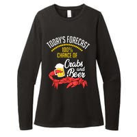 Crabs And Beer Chesapeake Blue Crab Crabbing Men Women Womens CVC Long Sleeve Shirt