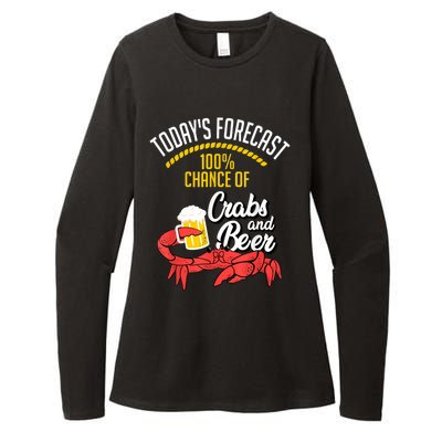 Crabs And Beer Chesapeake Blue Crab Crabbing Men Women Womens CVC Long Sleeve Shirt