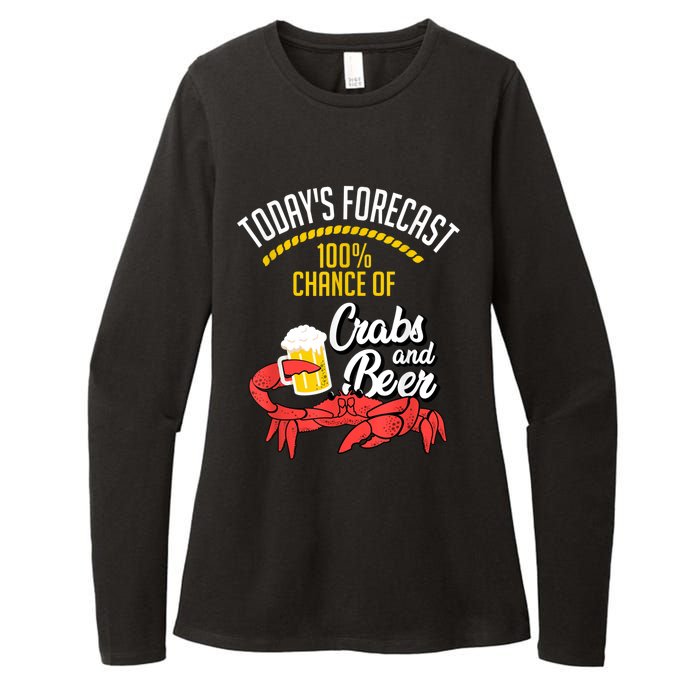 Crabs And Beer Chesapeake Blue Crab Crabbing Men Women Womens CVC Long Sleeve Shirt