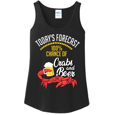 Crabs And Beer Chesapeake Blue Crab Crabbing Men Women Ladies Essential Tank