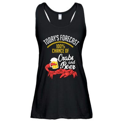 Crabs And Beer Chesapeake Blue Crab Crabbing Men Women Ladies Essential Flowy Tank