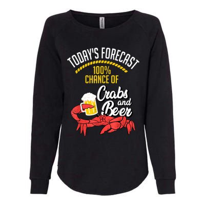 Crabs And Beer Chesapeake Blue Crab Crabbing Men Women Womens California Wash Sweatshirt