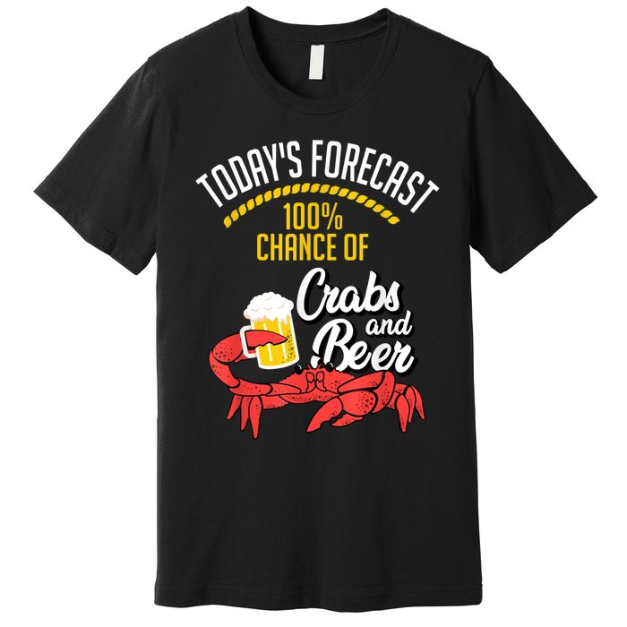 Crabs And Beer Chesapeake Blue Crab Crabbing Men Women Premium T-Shirt