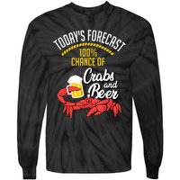 Crabs And Beer Chesapeake Blue Crab Crabbing Men Women Tie-Dye Long Sleeve Shirt