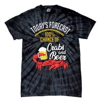 Crabs And Beer Chesapeake Blue Crab Crabbing Men Women Tie-Dye T-Shirt