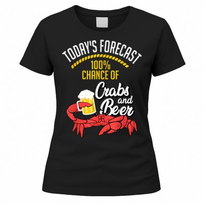 Crabs And Beer Chesapeake Blue Crab Crabbing Men Women Women's T-Shirt