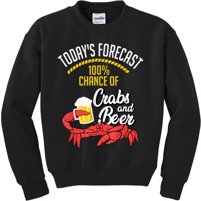 Crabs And Beer Chesapeake Blue Crab Crabbing Men Women Kids Sweatshirt