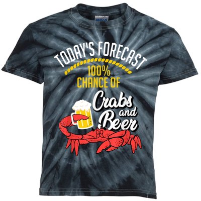 Crabs And Beer Chesapeake Blue Crab Crabbing Men Women Kids Tie-Dye T-Shirt