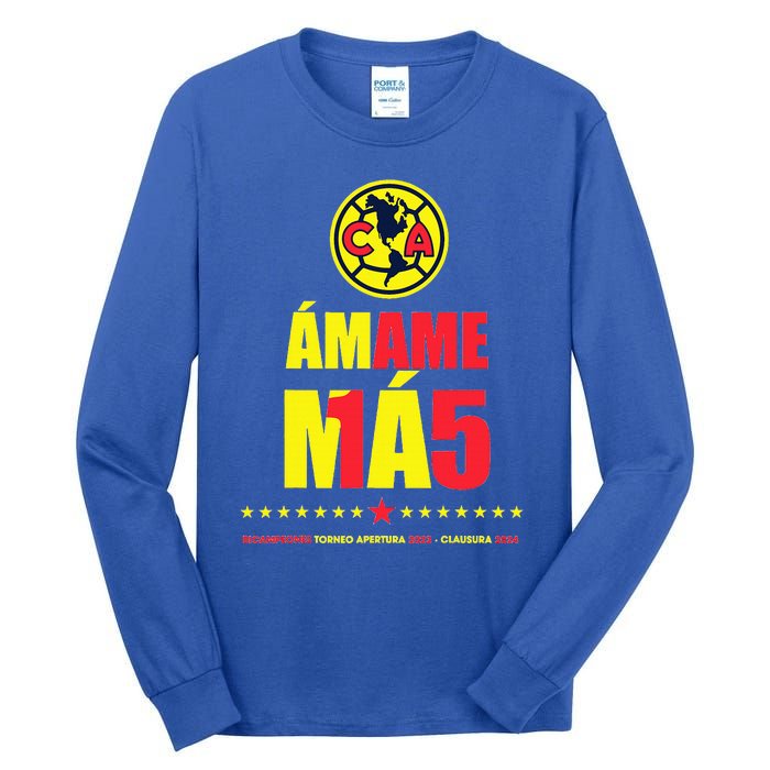 Club America Bicampeon Torneo Apertura 2023 Clausura 2024 Tall Long Sleeve T-Shirt