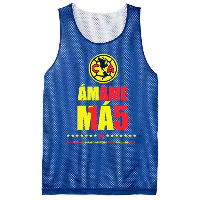 Club America Bicampeon Torneo Apertura 2023 Clausura 2024 Mesh Reversible Basketball Jersey Tank