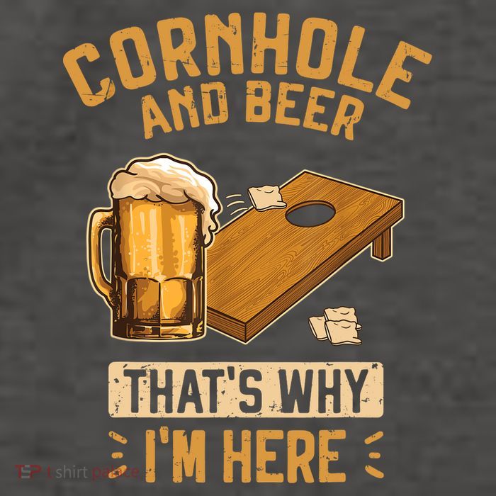 Cornhole And Beer That's Why I'm Here Sack Toss Game Vector Backpack
