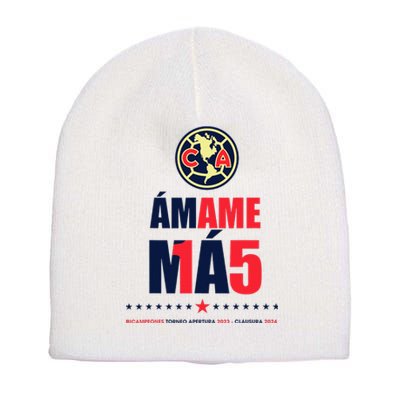 Club America Bicampeon Torneo Apertura 2023 Short Acrylic Beanie