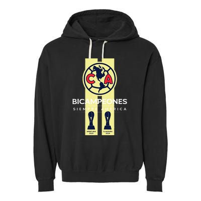 Club America Bicampeon Torneo Apertura 2023 Clausura 2024 Garment-Dyed Fleece Hoodie