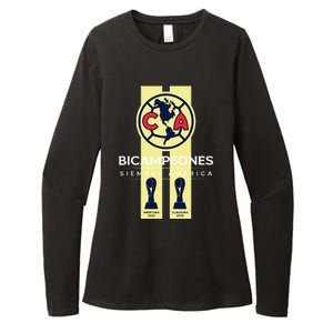 Club America Bicampeon Torneo Apertura 2023 Clausura 2024 Womens CVC Long Sleeve Shirt