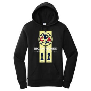 Club America Bicampeon Torneo Apertura 2023 Clausura 2024 Women's Pullover Hoodie