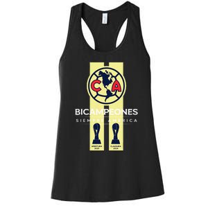 Club America Bicampeon Torneo Apertura 2023 Clausura 2024 Women's Racerback Tank