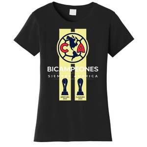 Club America Bicampeon Torneo Apertura 2023 Clausura 2024 Women's T-Shirt