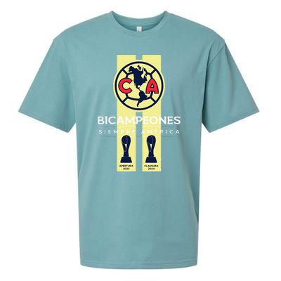 Club America Bicampeon Torneo Apertura 2023 Clausura 2024 Sueded Cloud Jersey T-Shirt