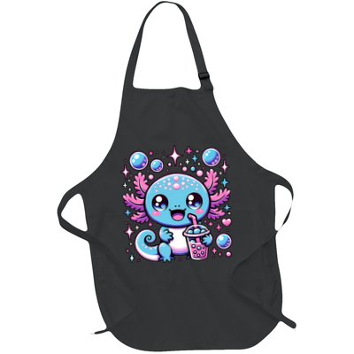 Cute Axolotl Bubble Boba Tea Anime   Apron