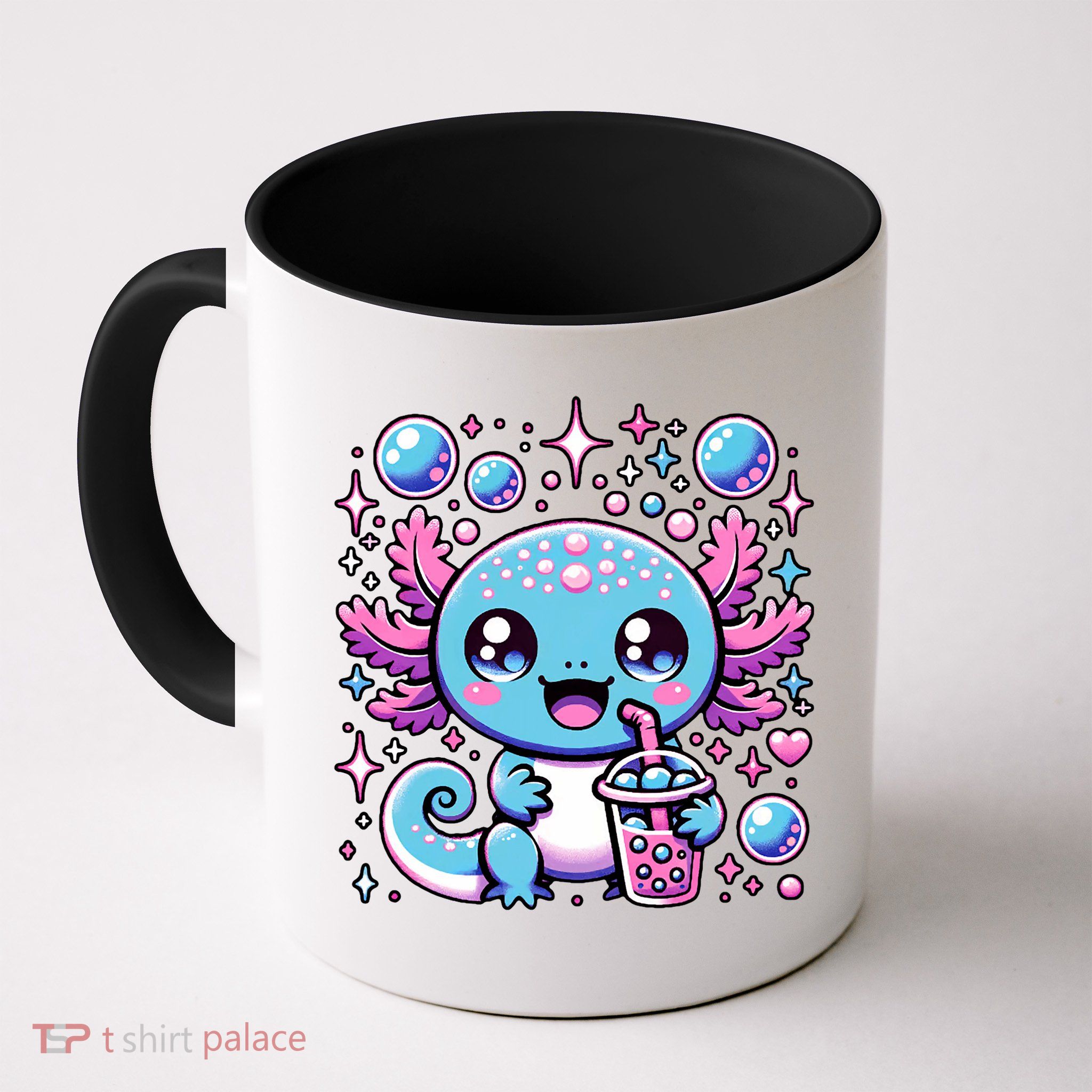 Cute Axolotl Bubble Boba Tea Anime   Mug