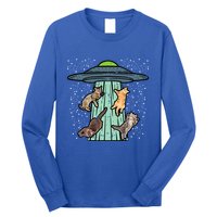 Cats Abducted By Ufo Funny Alien Space Lover Long Sleeve Shirt