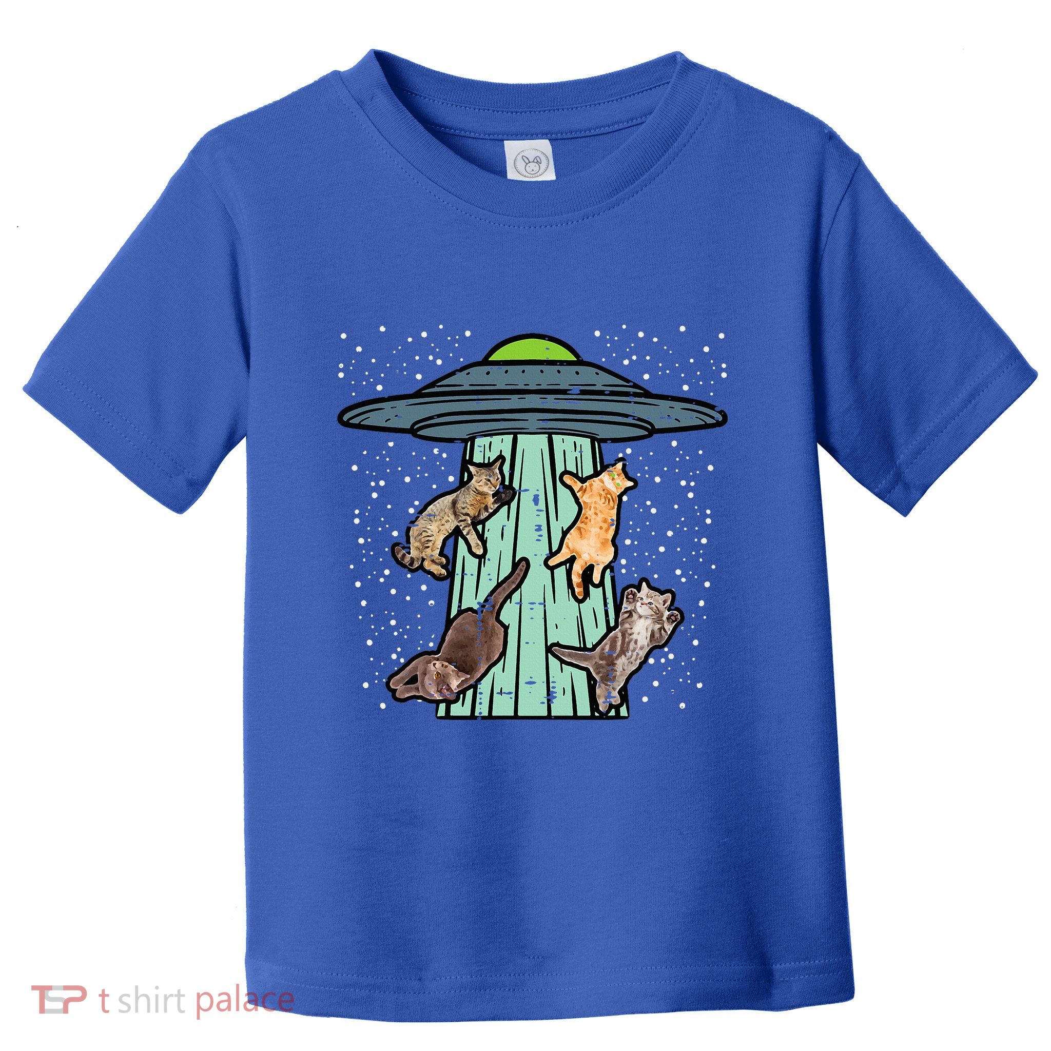 Cats Abducted By Ufo Funny Alien Space Lover Toddler T-Shirt