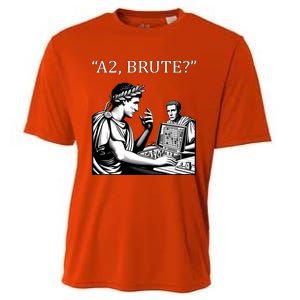 Caesar And Brutus Board Game Meme Funny History Gift Cooling Performance Crew T-Shirt