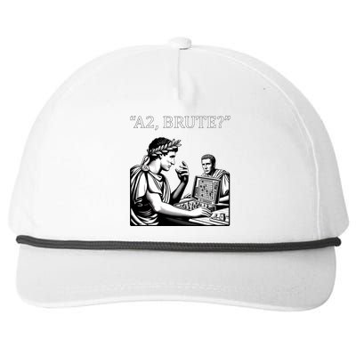 Caesar And Brutus Board Game Meme Funny History Gift Snapback Five-Panel Rope Hat