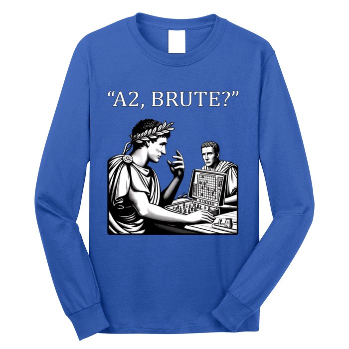 Caesar And Brutus Board Game Meme Funny History Gift Long Sleeve Shirt